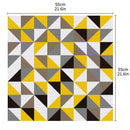 Yellow Contrast Triple-cornered Pattern Contrast Color Easy To Clean Table  C1W3