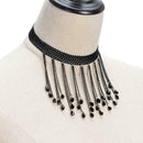 Fashion Women Hollowed Lace Tassel Choker Necklace Jewelry Casual Decor