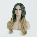European And American Wig Ladies Gradient Long Curly Hair Ladies Wavy Curly