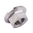 M10 x 1.25 mm TC4 titanium Ti flanged nut for screws SCREW-fastener