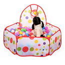 Children Kids Ocean Ball Pit Pool Game Play Tent with 100pcs Ocean Balls