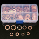 200X Flat Ring Gasket Set Assorted Solid Copper Car Crush Engine Seal Q9A2