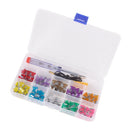 100 Auto Flat Fuses 3/4/5 / 7.5 / 10/15/20/25/30 / 35A + Test Pin