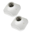 2Pcs E27 Socket Lamp Holder Screw Lamp