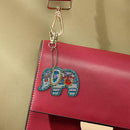 5Pcs Diy Full Special Shaped Diamond Painting Elephant Cartoon Keyring Keyc