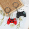 2Pcs Red+Black Simulation Game Keychain Pendan For Bag Keyring Couple Key Ch_kz