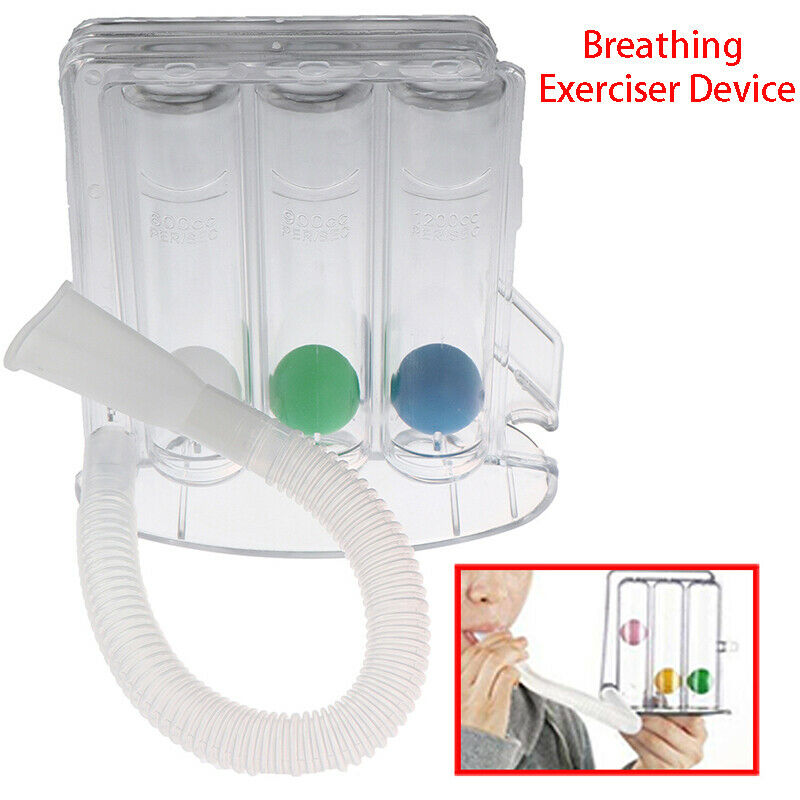 Deep Breathing Lung Capacity Exerciser Hygienic Respiratory Spirometry Traine@