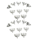 Set of 20 Bass Drum Claw Hook Replacement Parts for Drum Set Kit