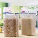 Kitchen Storage Portable Storage Box Container 2Kg Rice Grain Sealed Moistu Q1Y6