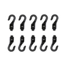 10Pcs Open End Cord Hook Snap Boat Kayak Rope Buckle Camping Tent HookJC%o