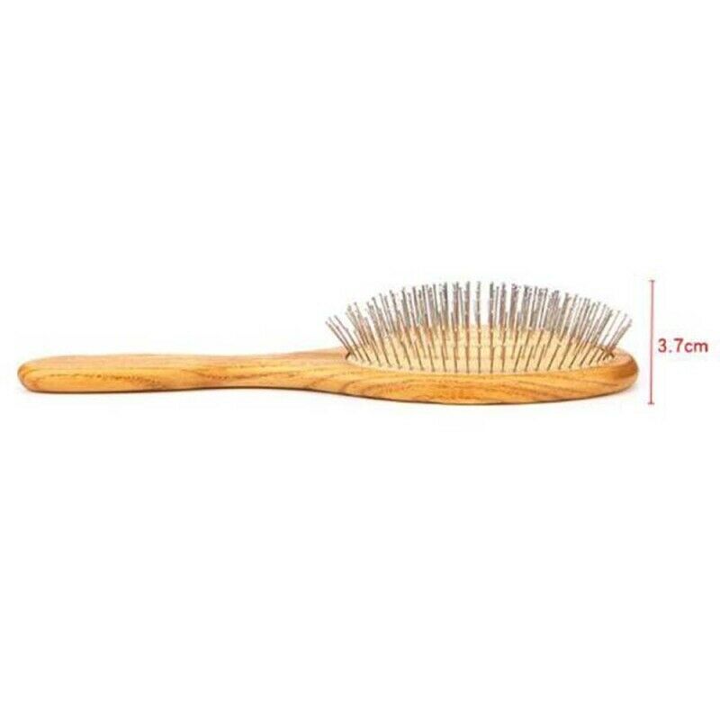 Natural Wood Paddle Brush Wooden Hair Care Spa Massage Comb Anti-stati OCF