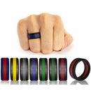 Silicone Wedding Ring,Silicone Wedding Band for Men,Tire Style Silicone Rin