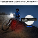 T6 LED Flashlight Zoom 5 Modes Bike Camping Outdoor Emergency Fishing Torch A