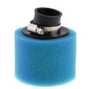 Blue 35mm Bent Angled Foam Air Filter 125cc Pit Quad Dirt Bike ATV Buggy