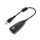 USB 2.0 7.1Channel Audio Surround Sound Card Adapter for Laptop /Headphone