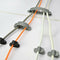 10Pcs Cable Cord Wire Line Organizer Plastic Clips Ties Fixer Holder Black