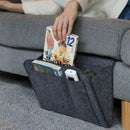 Grey Bed Storage Pockets Felt Bedside Hanging Storage Organizer Holder With