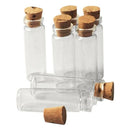 4X(20Pcs 11X32Mm Tiny Mini Empty Clear Cork Glass Bottles Vials 2Ml N3X3)