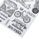 bus car transparent clear silicone stamp for diy scrapbooking photo decoratio lj
