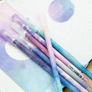 Night Starry Sky Print Speed Dry Set Gel Pen Cute Student Stationery Writing Pen