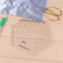 Acrylic Patchwork Craft Quilting Ruler Cutting Rulers DIY Sewing Tool (5pcs A