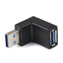 4PC USB A Male To Female Extension Cable 90Degree Right