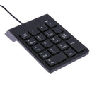 New USB Mini 18-keys Num Pad Numeric Number Keypad Keyboard for Laptop Note A
