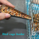 1pcs Bird Cage Stainless Steel Feeder Parrot Bird Accessory Feed ContaiSEAU