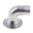 Marine Boat Yatch Deck Drain Scupper 38mm Tube Fixed Cover Stainless Steel