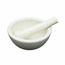 White Topping Actual Porcelain Mortar and Pestle Mixing Grinding Bowl Set  gfsf