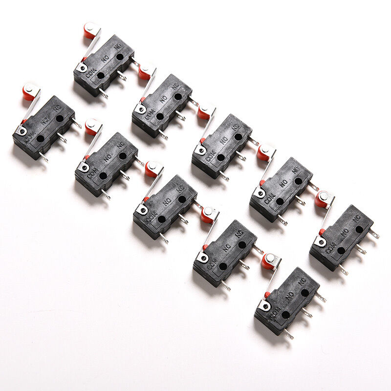 20X Micro Roller Lever Arm Open  Close Limit Switch KW12-3 PCB Microswitch.kz