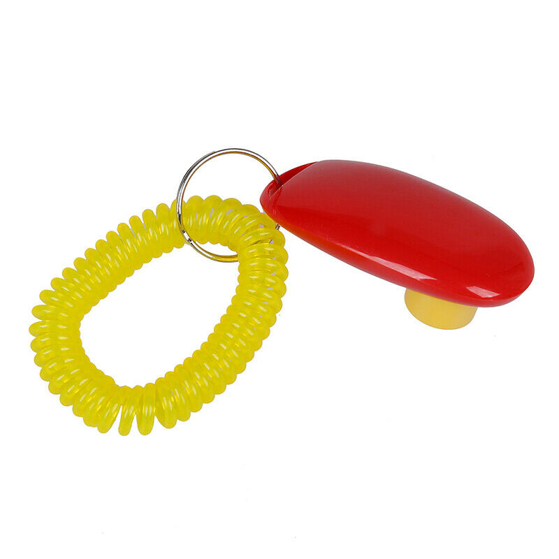 Training Clicker i click clickers with wrist band strap - RED & GREEN, for