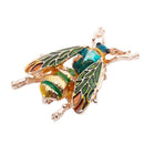 5X(Fashionable Bumble Bee Crystal Brooch Pin Costume Badge Party Jewelry G B9C7)