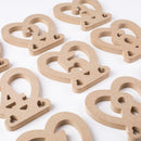 Wooden Wedding Table Numbers Heart Shaped 1-10 Table Number Signs