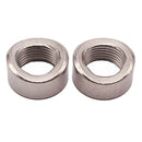2 Pieces Stainless Steel O2 Oxygen Sensor Exhaust Bung Nut M18x1.5mm Threads