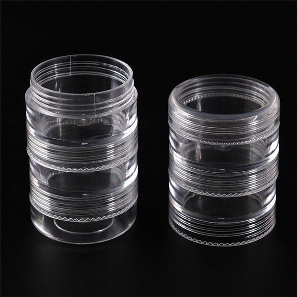 1pc Pills Medicine Box Case Storage Organizer Holder Colorful 5 Slots Box Kw