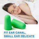 2 Pairs Soft Foam Ear Plugs Tapered Travel Sleep Noise Prevention Earplugs