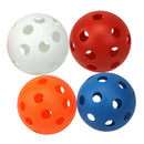 4 Pieces High Visibility Golf Balls with Holes for Indoor / Outdoor Swing
