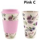 Mugs Reusable Bamboo Fiber Coffee Mugs Insulation Travel Mug 430ML Drink Cu