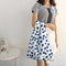 Ink Print Handbag Women Reusable Daily Portable Lady Large Shopping Totes