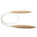 1pcs 20mm Plastic Tube Circular Wood Bamboo Knitting Needles Pins for Thick