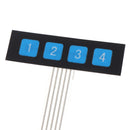 5PCS 1x4 Matrix Array 4 Key Membrane Switch Keypad Keyboard 4 Keys J_AUB Kw