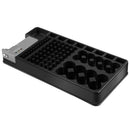 Battery Storage Organizer Holder with Tester - Battery Caddy Rack Case Box