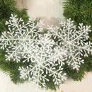 AU!90PCS 11cm White Snowflakes Decorations Christmas Tree Party Charms Ornaments