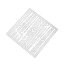 Bamboo Plastic Cake Stencils Template Buttercream Spray Mold Mould DIY Tool