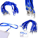 Blue Long Multipurpose Portable Durable Hanging Neck Work Permit Lanyard