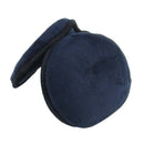 Men Women Dark Blue Fleece Pad Winter Warming Ear Warmer Back Earmuffs D2W2