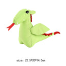 Plush Squeaky Dog Molar Bite Chew Toys Animal Puppy Soft Playing (Green) A