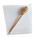 Long Handle Wood Honey Dipper Stick Honey Mixer Spoon Kitchen Tool (2pcs) A