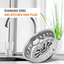 Stainless Steel Kitchen Sink Stopper Plug Filter Cover Bathroom Basin Drain